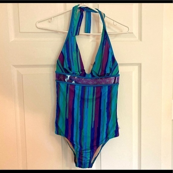 La PERLA SUMMER STRIPE ONE PIECE BATHING SUIT-34C - Picture 2 of 16